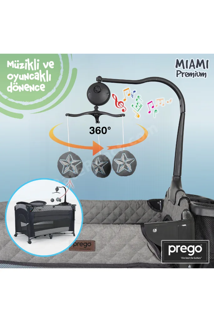 Miami Premium Dönenceli Anne Yanı Oyun Parkı 8040