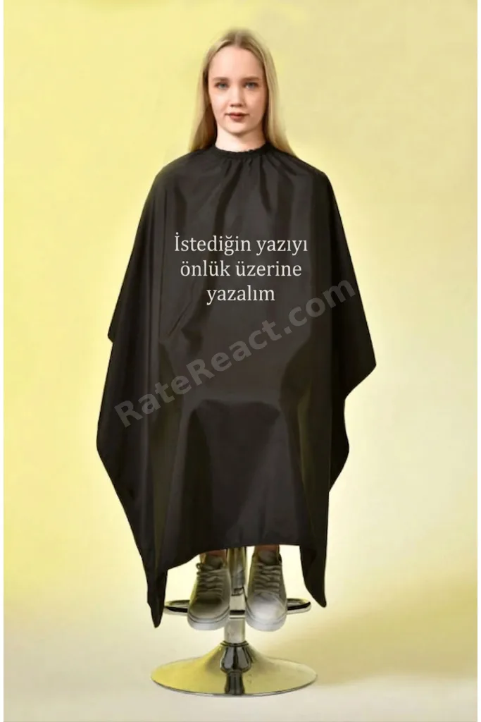 Astar Penuar Kuaför Berber Traş Saç Kesim Önlüğü Kişiye Özel İsim Yazılı