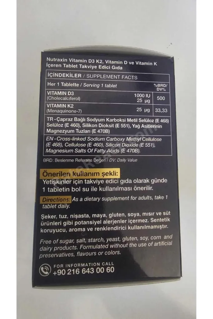 D3K2 120 Tablet 2 Adet