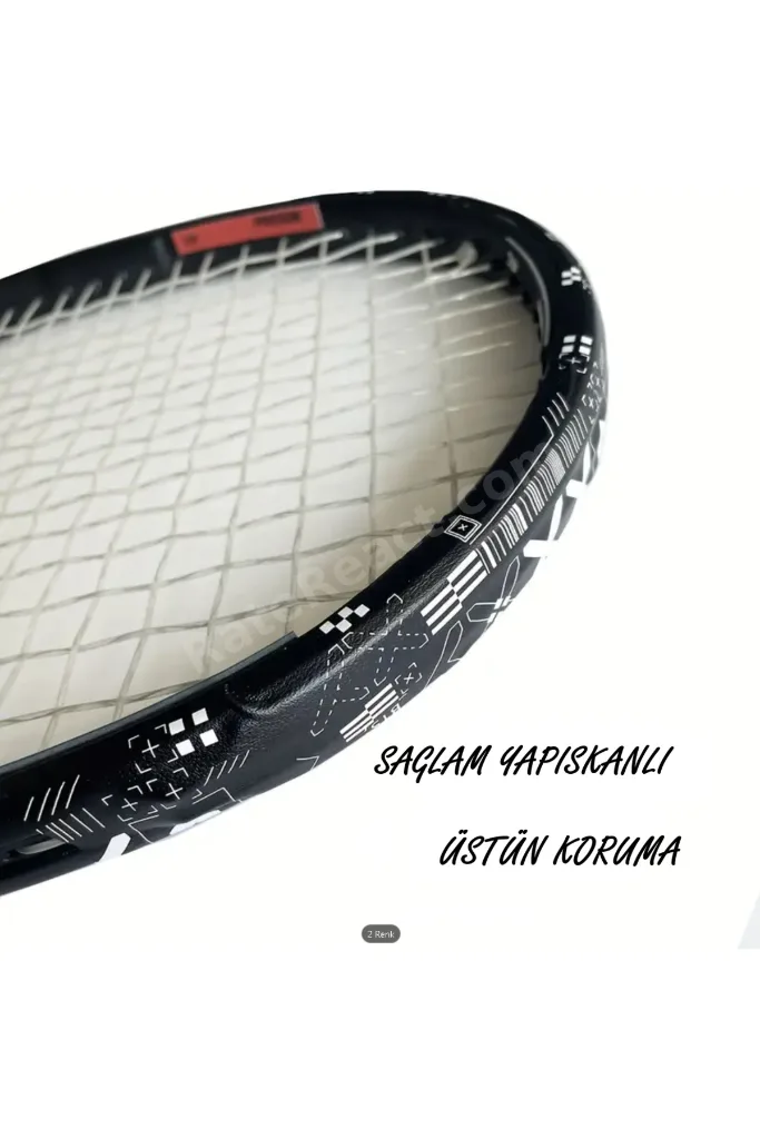 Desenli Tenis Raketi Kafa Koruyucu (Raket Kafa Koruma Bandı)