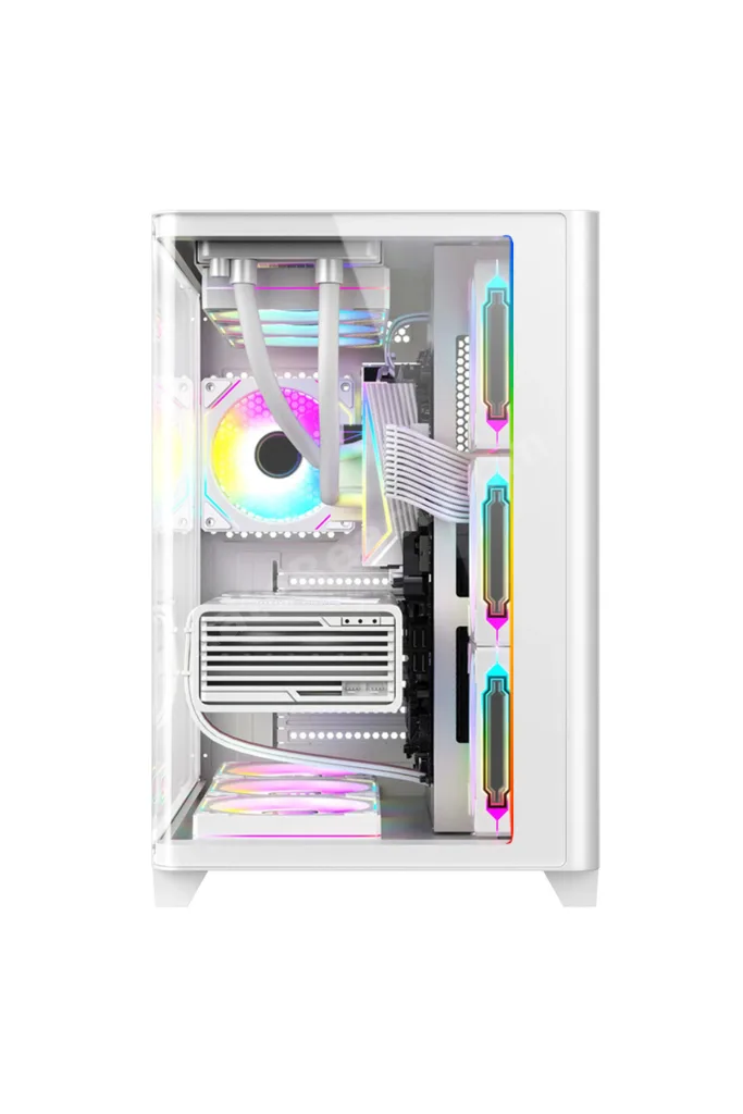 Armor W65 Ryzen 5 5500 16GB Ram 512GB M2 SSD RTX3050 24'' 240Hz Beyaz Sıvı Soğutmalı Masaüstü Oyun Bilgisayarı