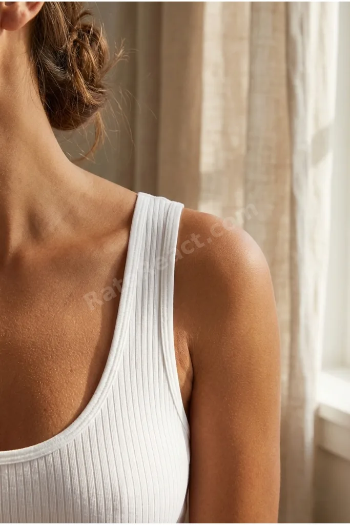 3'lü Paket Fitilli Örme Büstiyer Kalın Askılı Çıkarılabilir Pedli Toparlayıcı Crop Atlet