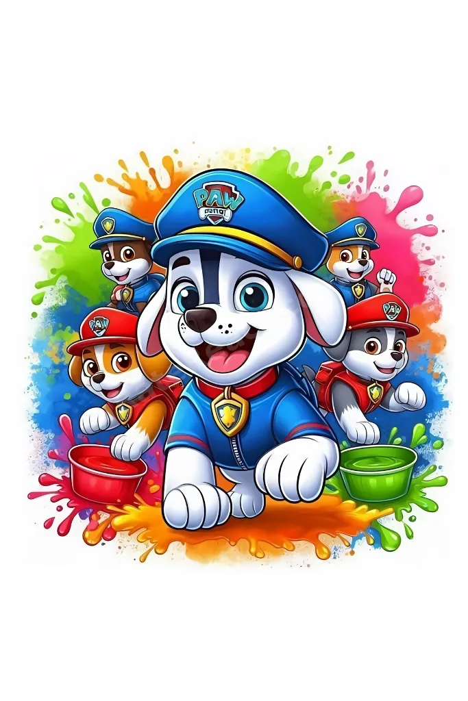PAW PATROL Yenilebilir Pasta Süsü - PAW PATROL Pasta Resmi Yenilebilir Kağıt - PAW PATROL Doğum Günü Konsepti