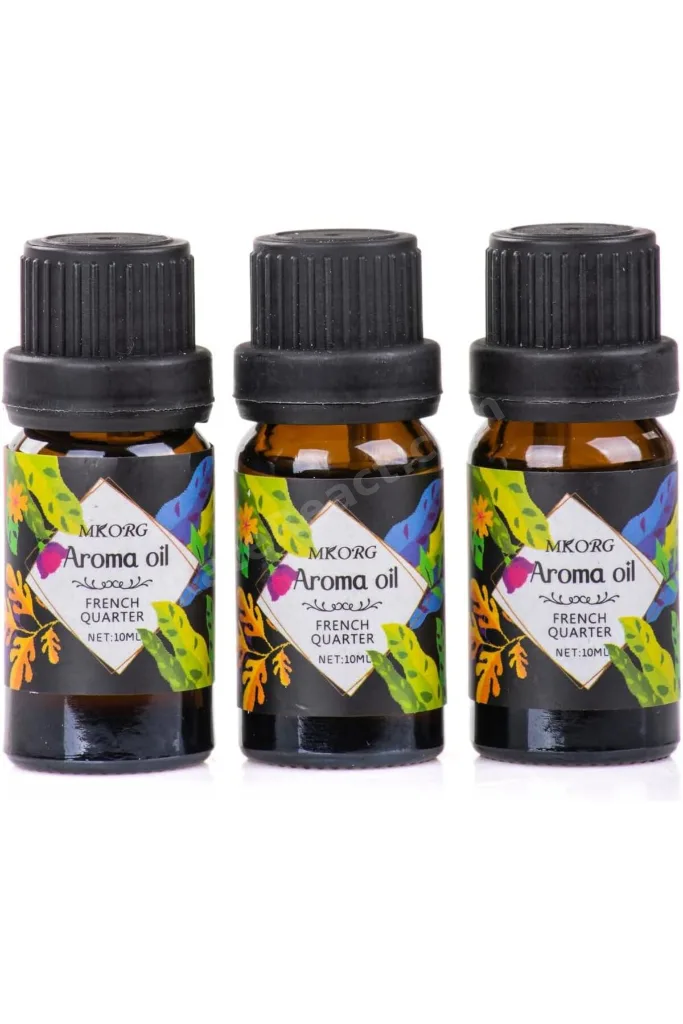 TTKTEKNOLOJİ 3’Lü Esansiyel Uçucu Yağ 3X10Ml Frenc Quarter Buhurdanlık Yağı Set, Difüzör, Oda Kokusu