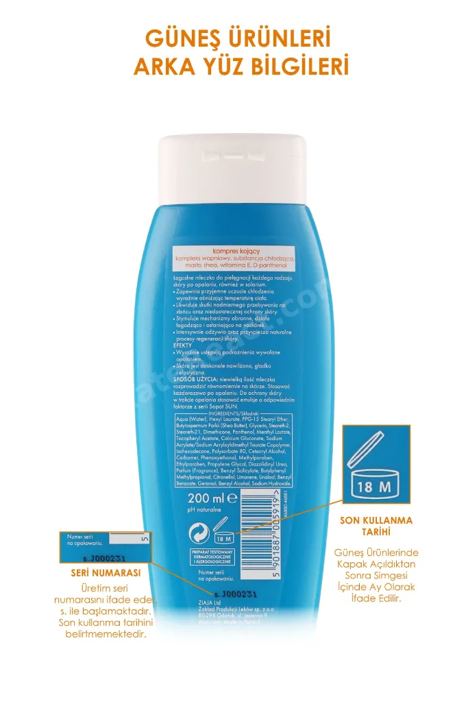 Sun Bebek ve Çocuk Güneş Losyonu SPF50+ 125 ml