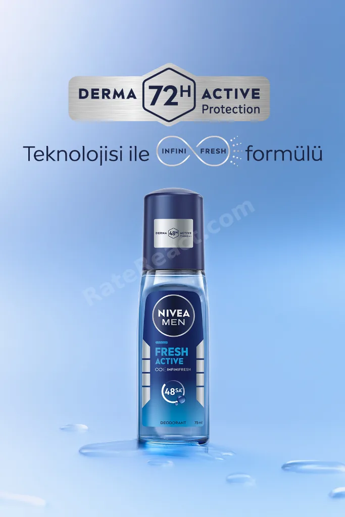 MEN Erkek Pump Sprey Deodorant Fresh Active 75 ml,Ter Kokusuna Karşı Koruma,Alüminyum İçermez