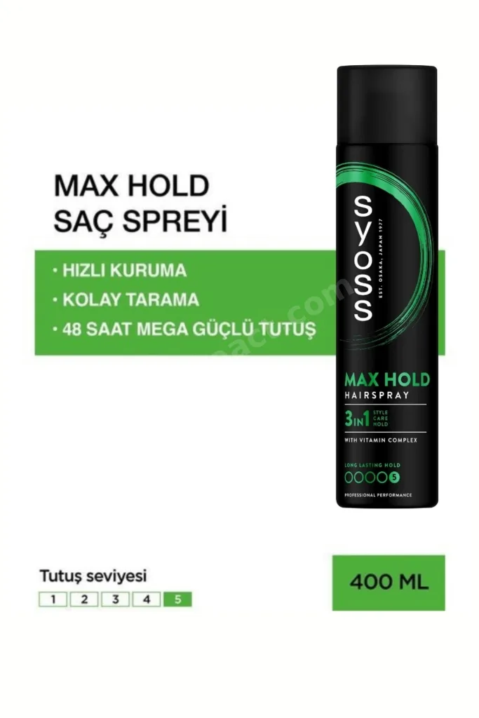 Styling Maksimum Güçlü Tutuş Saç Spreyi 400 Ml Normal Saçlar