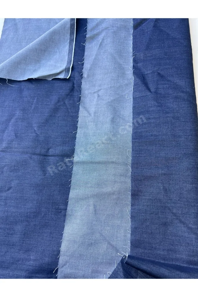 Aktez-el Ince Jean Denim Mavi Kot Parça Kumaş 67 /170en