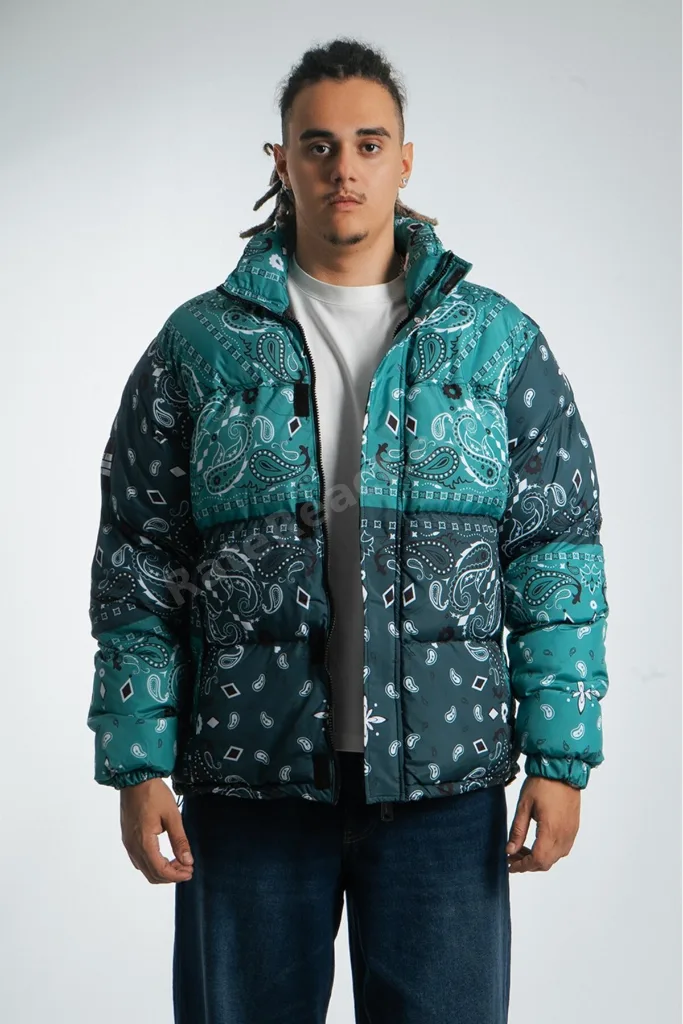 Urban Paisley Erkek Puffer Mont Ceket NF0503YS