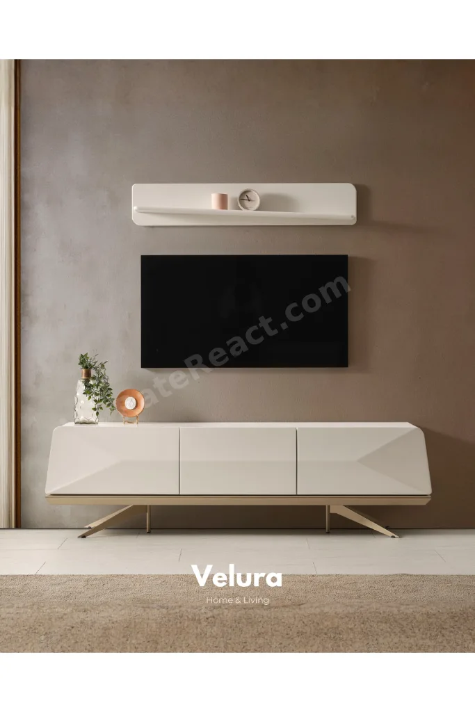 Vakko Yemek Odası Takımı - Gold (TV Ünitesi Dahil)