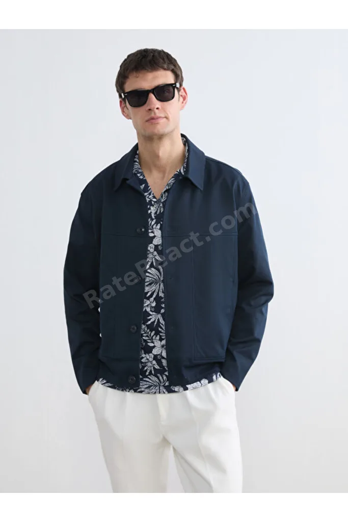 Timeless Clothing & Zamansız Seçimler Gabardin RahatKalıp Gömlek Roba Yaka Erkek Ceket