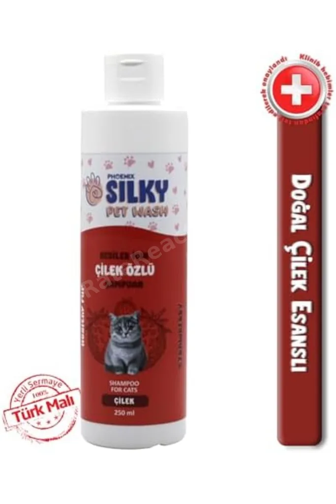 TTKTEKNOLOJİ SilkyPetWash - Köpek ve Kedilere özel Doğal Çilek Özlü Şampuan - 250ml TTKTEKNOLOJİ 202