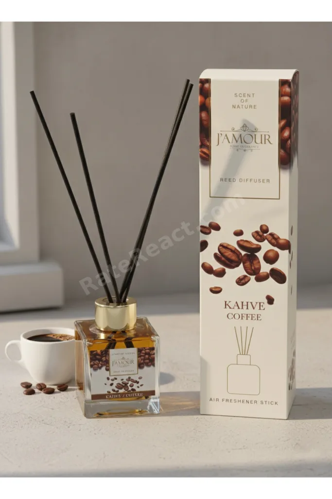Kahve&Karamel Oda Kokusu 100 ml X2 Adet- Kalıcı,Uzun Süre Etkili Çubuklu Oda Kokusu