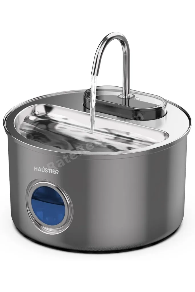 TTKTEKNOLOJİ Haustier WF009LS-M Otomatik Kedi Su Çeşmesi,Kedi Su Sebili, Su Pınarı 3.5Lt Geniş Hazne