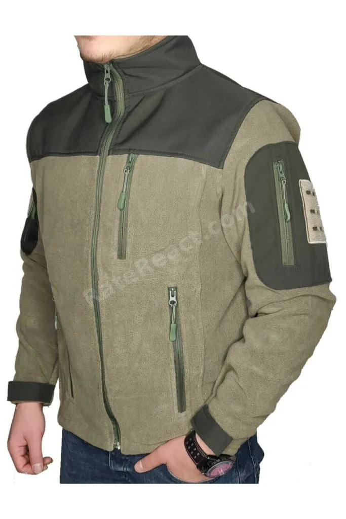 Outdoor Polar Mont Softshell Su Geçirmez Omuz Kısım Haki