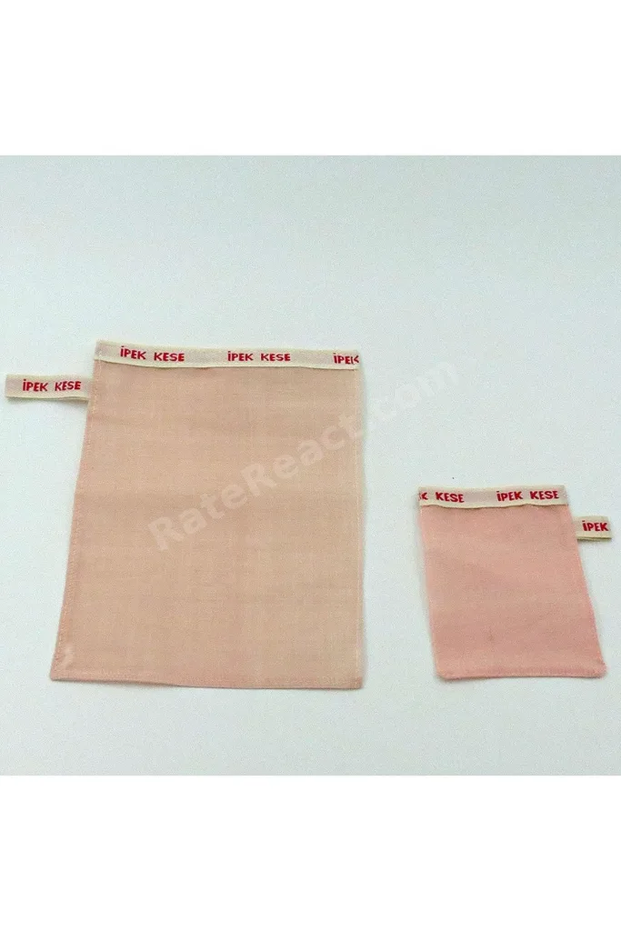 2'li Hakiki İpek Hamam Kesesi Seti - Yüz ve Vücut Peeling