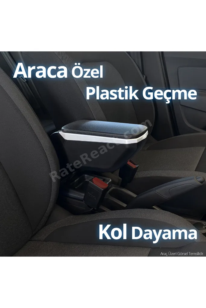 S-Dizayn Citroen C-Elysee Kol Dayama Kolçak Geçmeli ABS Gri 2012-2017 A+Kalite KLC-GC-GR-5501
