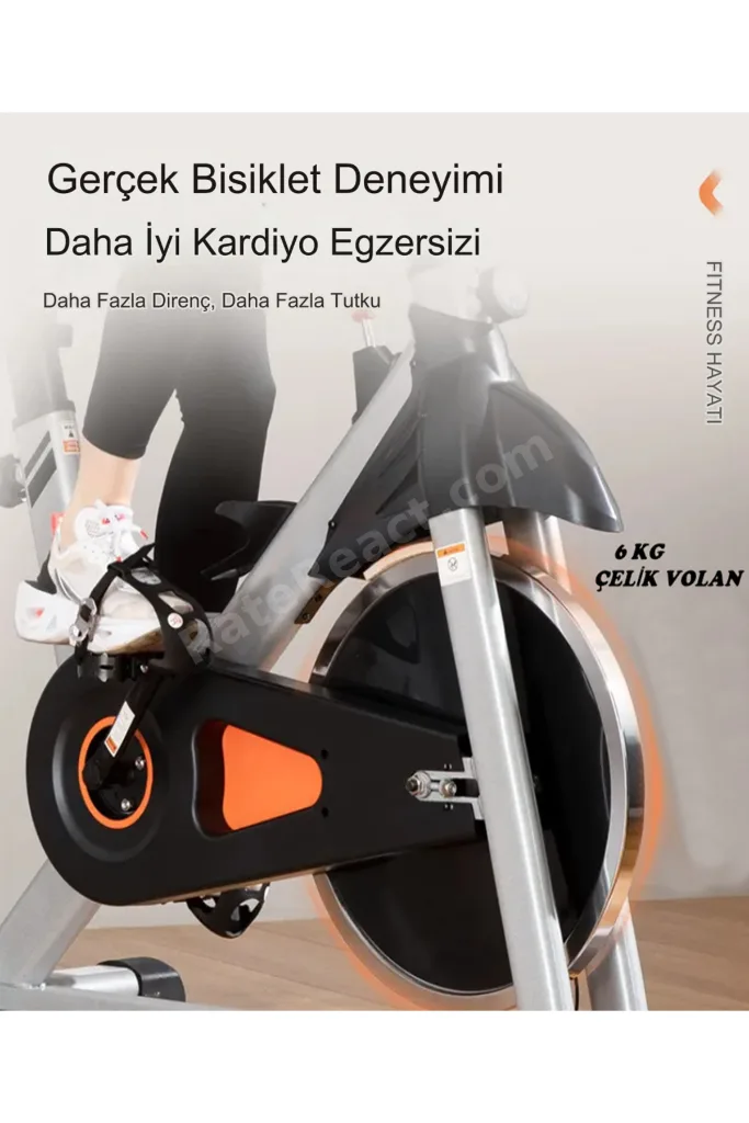 PB-06 Gri Kondisyon Bisikleti Spinning Bike Ve Kondisyon Aleti
