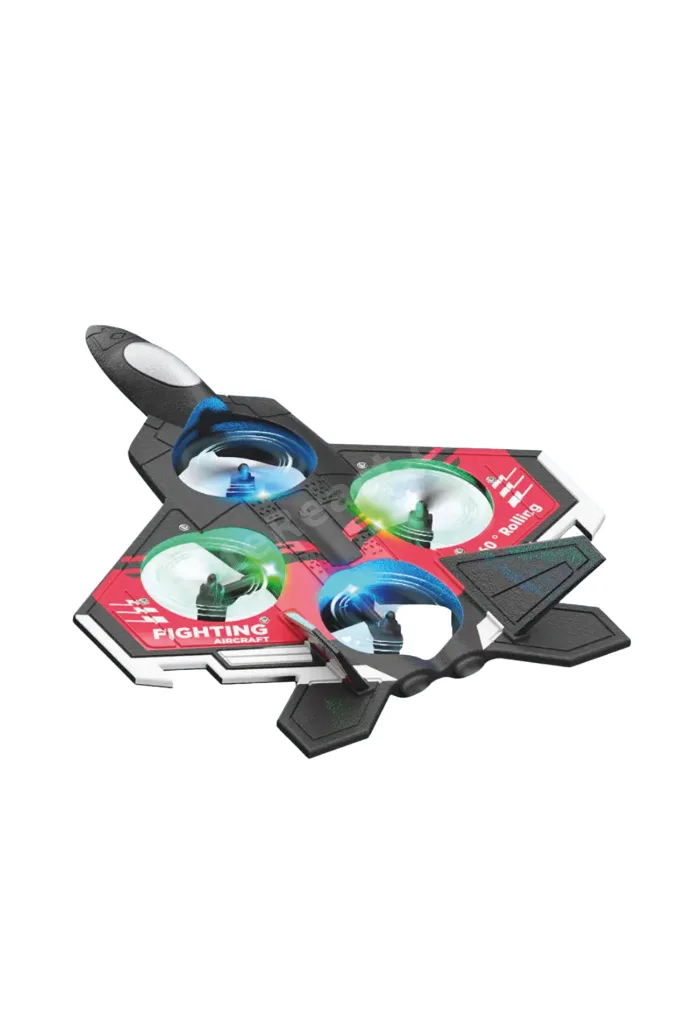 SEMEGLBL LED Işıklı Fighter Jet Tasarımlı Drone Uzaktan Kumandalı Akrobatik (204050) Oyuncak Uçak