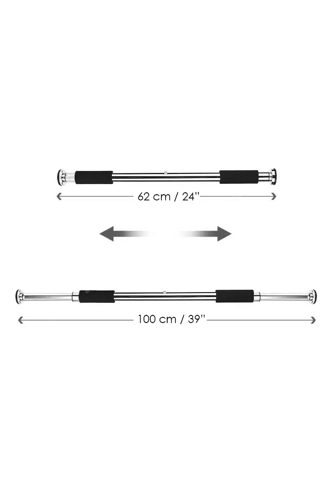 Ayarlanabilir Barfiks Çubuğu - 60-100 Cm Çift Süngerli Barfiks Demiri Spor Aleti