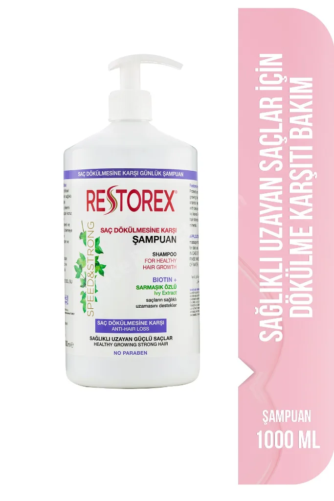 Speed & Strong Saç Dökülmesine Karşı Şampuan 1000 ml – Güçlü Uzama & Onarım