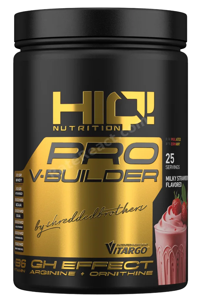 HIQ Pro V-Builder 1.25 Kg Milky Strawberry Flavored
