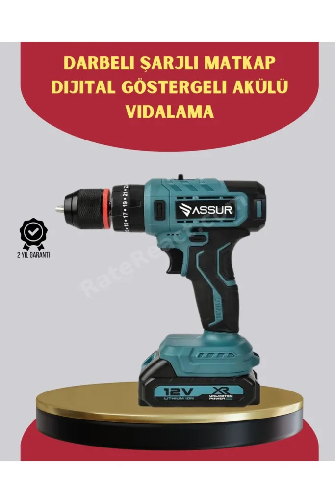 18 Parça Dijital Matkap Seti Çift Bataryalı
