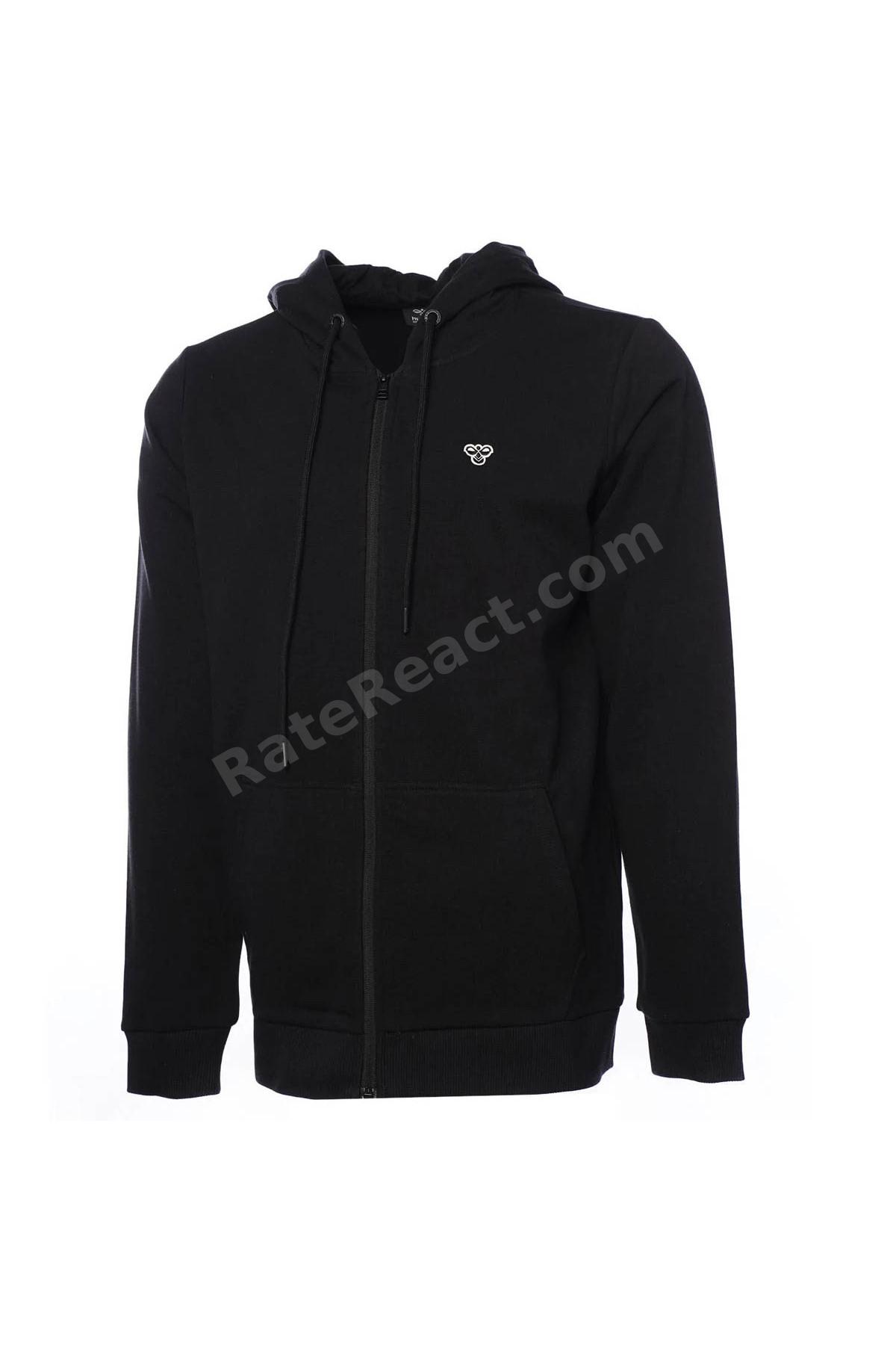 T-IC ICO Fermuarlı Siyah Erkek Sweatshirt 921836-2001
