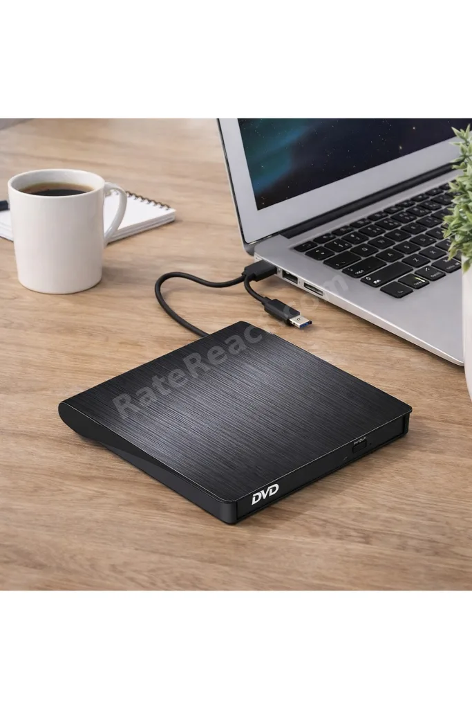 Harici DVD RW Taşınabilir Ultra İnce USB 3.0 Type-C CD/DVD Yazıcı Okuyucu
