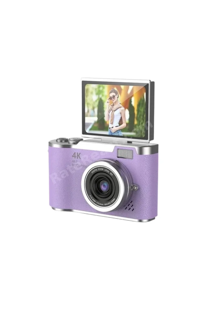 48 MP Dijital Fotoğraf Makinesi 4K Video Flip Ekranlı Kompakt