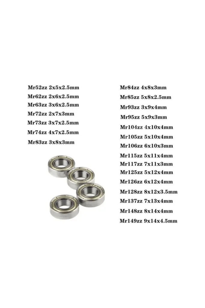 Mr104 ZZ Rulman 4 x 10 x 4 mm 5 Adet