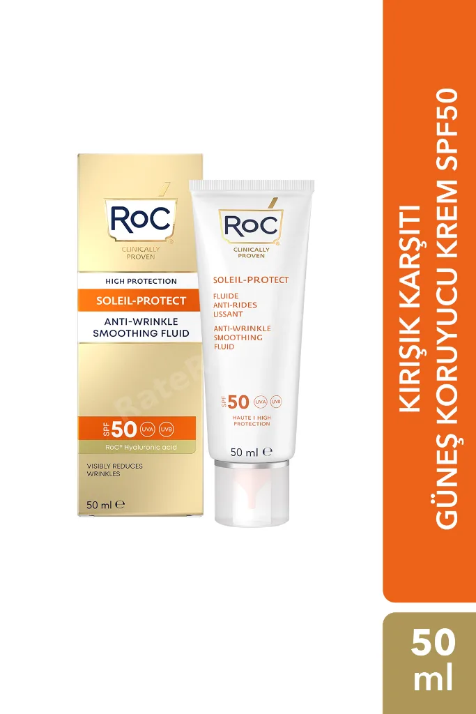 Soleil-Protect Anti-Wrinkle Kırışıklık Karşıtı Likit Güneş Kremi 50 Faktör 50ML