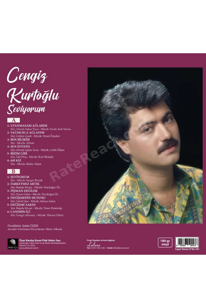 Cengiz Kurtoğlu - Seviyorum (Plak)
