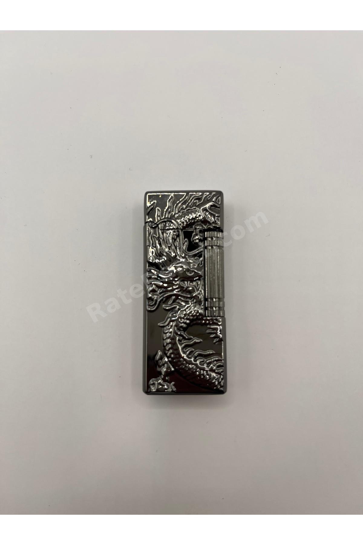 Dupont Tasarımlı Desenli Metal Çakmak | Şık ve Dayanıklı