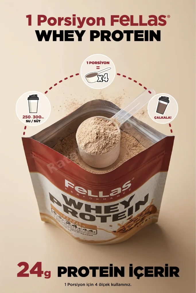 Whey Protein Tozu Kurabiye Aromalı (525 g) x 2 Adet