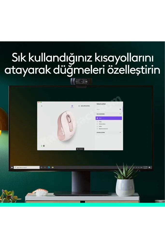 LOGİTECH M650 SİGNATURE KABLOSUZ MOUSE GÜL 910-006254