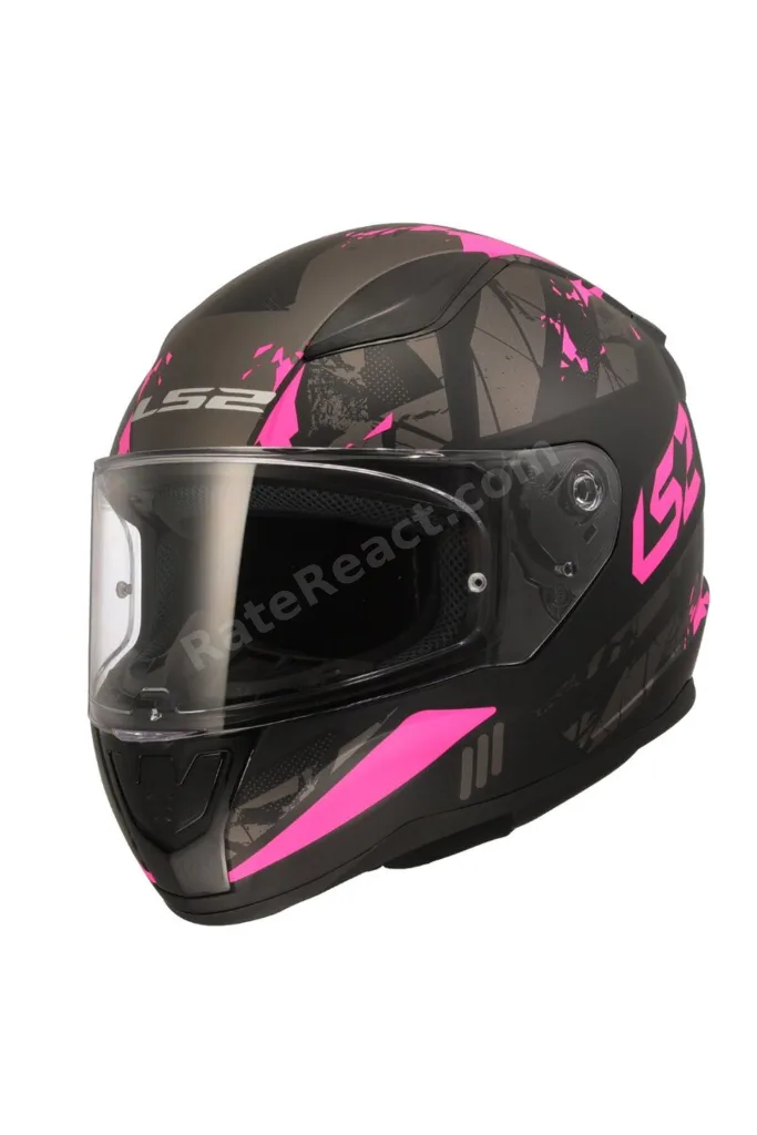 RAPID PALIMNESIS MAT SİYAH-PEMBE KASK