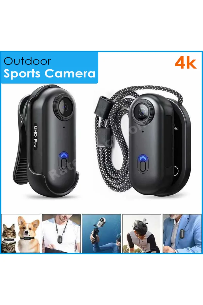 Mini 4K Wıfı Aksiyon Kamerası Vücut Kamerası Giyilebilir Video Kaydedici