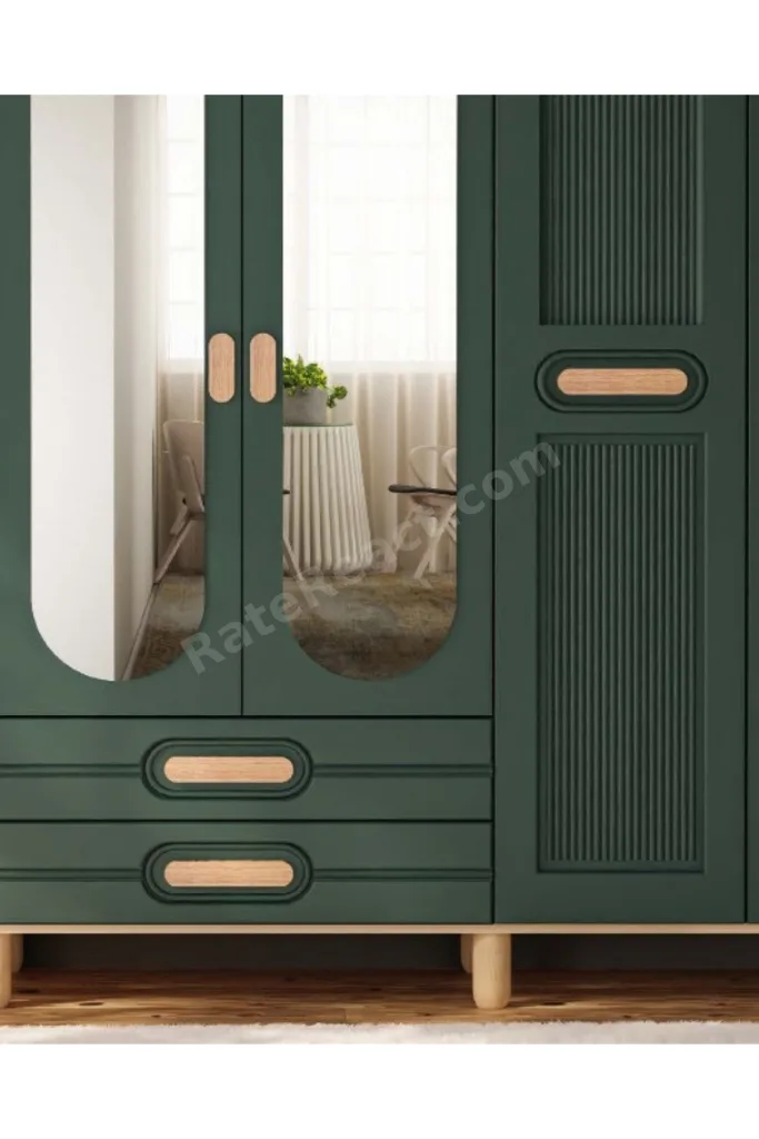 Begonya 6 Kapaklı Gardrop / 6 Kapılı Dolap / Komple MDF / Modern Tasarım
