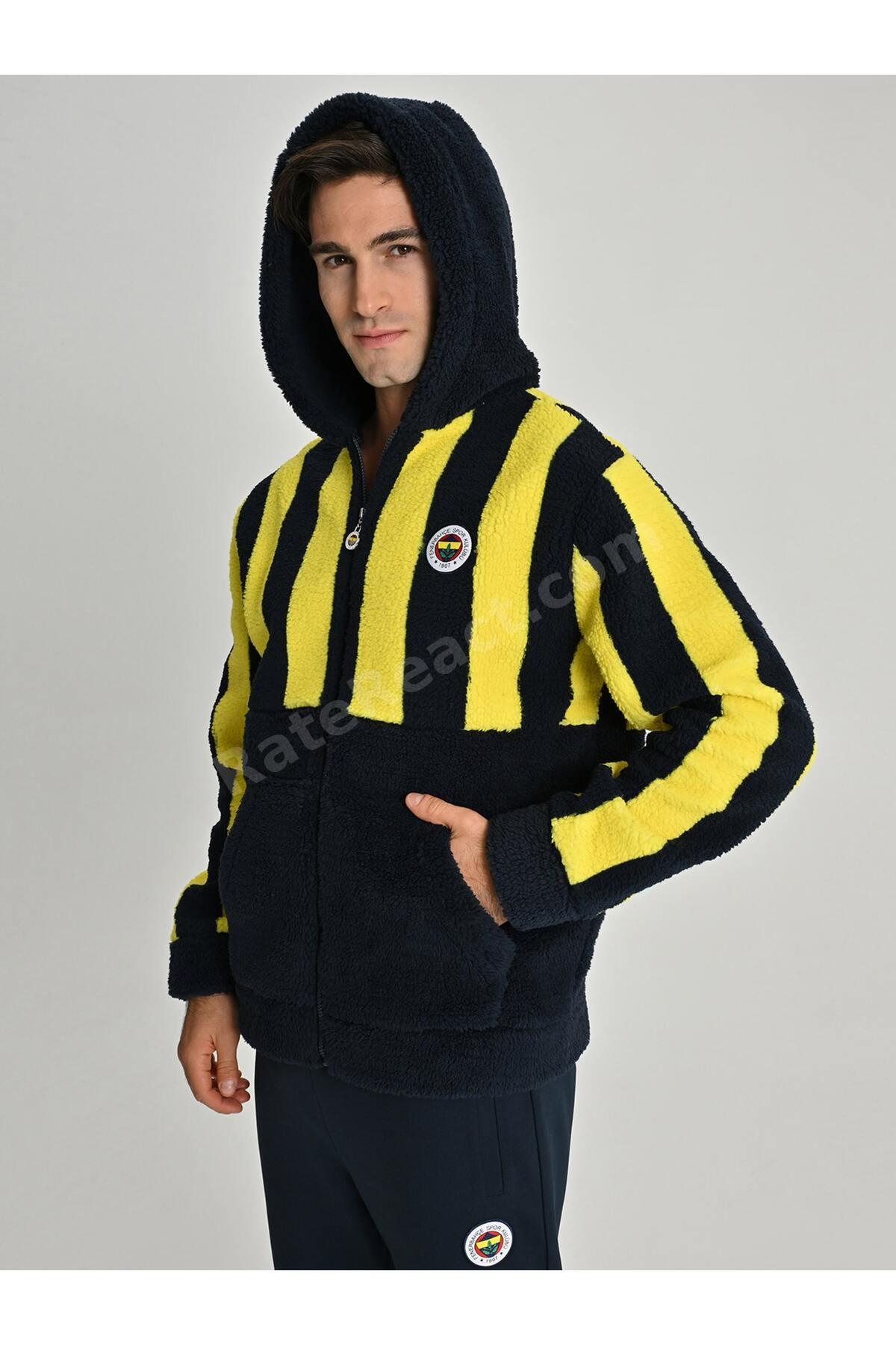 ERKEK TRIBUN ÇUBUKLU PELUŞ SWEAT