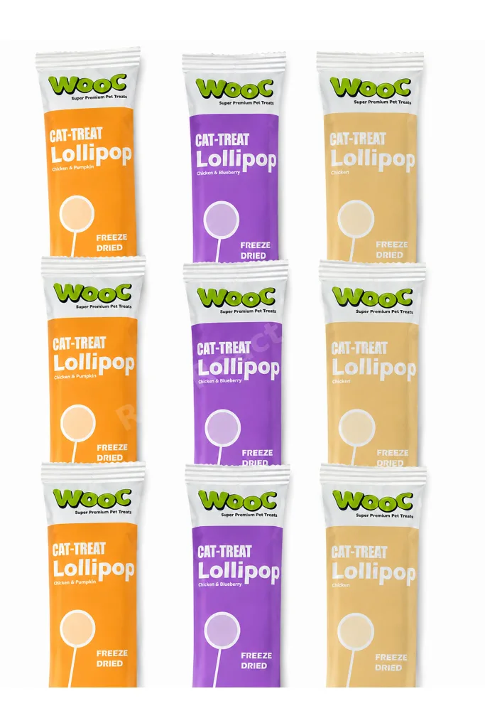 Dondurularak Kurutulmuş Karışık Lezzetli Kedi Lolipop x 9 Adet