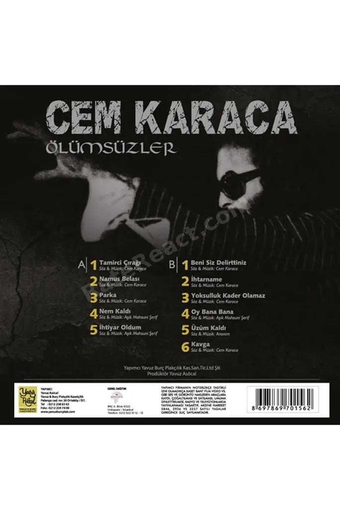 Plak - Cem Karaca - Ölümsüzler 1