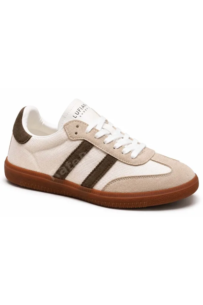 121230066 Lenora Deri Unisex Sneaker Ayakkabı KAHVERENGİ