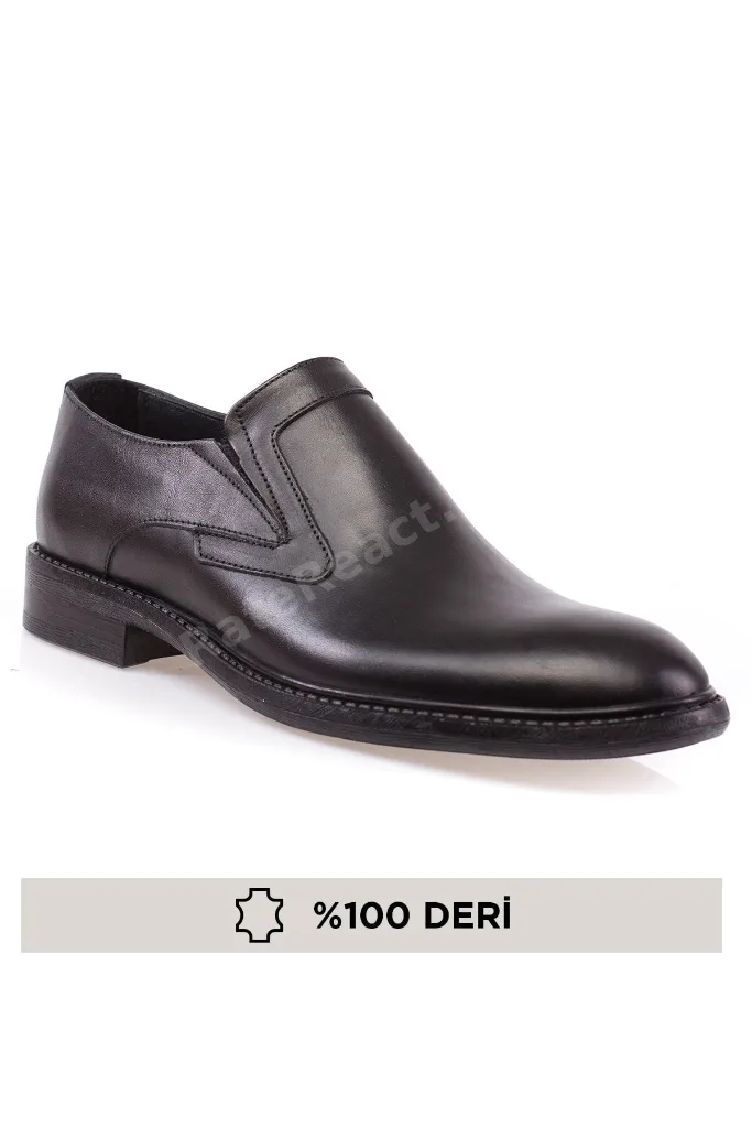 Hakiki Deri, Ortopedik, Bağcıksız, Klasik Erkek Ayakkabı