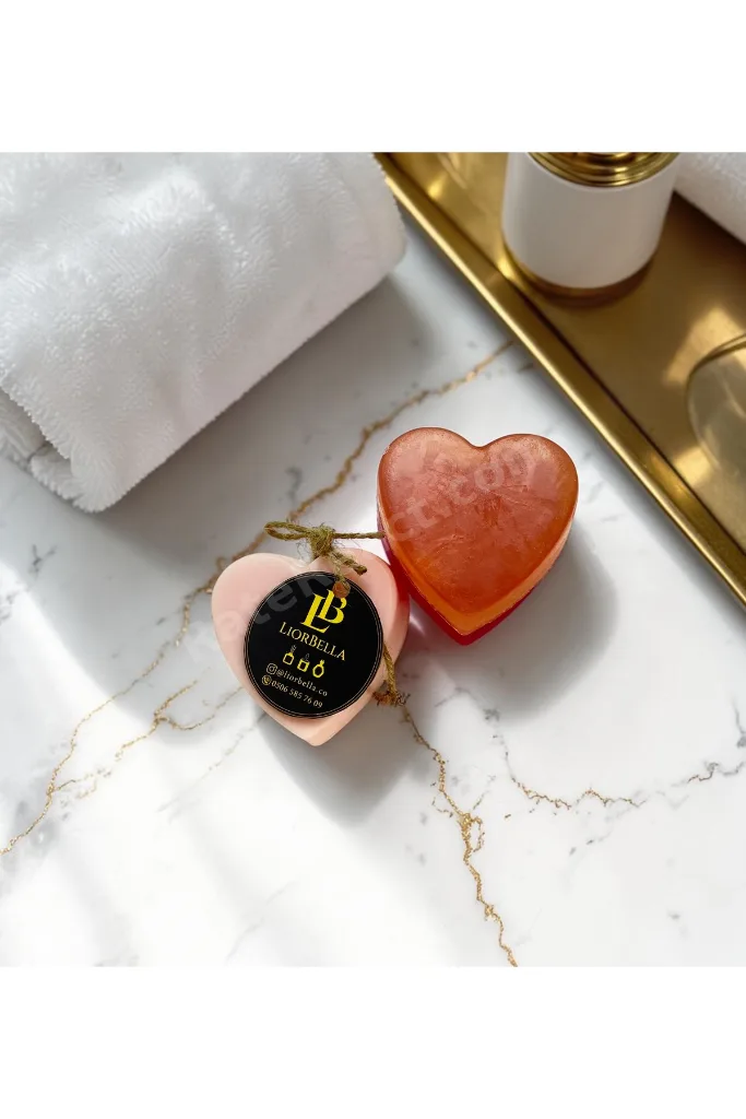 Kalp Şekilli Shea & Hindistan Cevizi Yağlı Sabun 3'lü Set – Aromatik & Nemlendirici