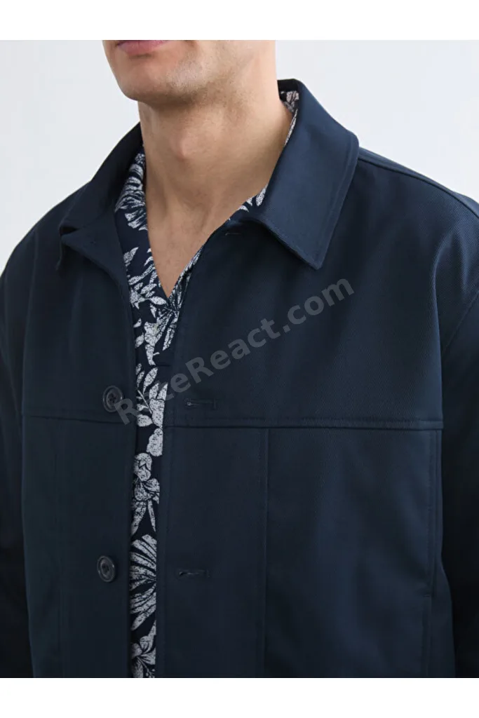 Timeless Clothing & Zamansız Seçimler Gabardin RahatKalıp Gömlek Roba Yaka Erkek Ceket