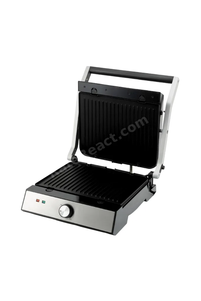 Lxtm-02 2000 Watt Döküm Izgara Ve Tost Makinesi Izgara Için 180° Açılabilir