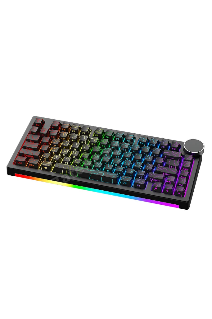 AK820 V2 Manyetik Switch Kablolu Oyuncu Klavyesi 8000Hz Rapid Trigger RGB - Yarı Saydam Bilek Desteği