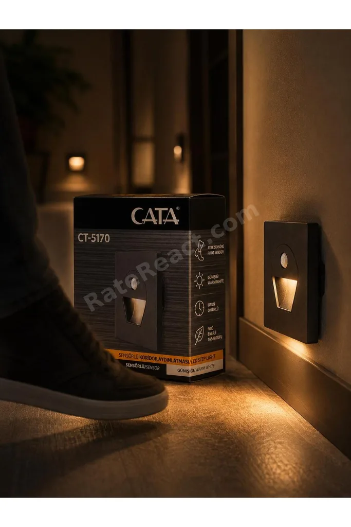 CT-5170 Sensörlü Koridor Aydınlatması Günışığı 1w 30Lm ELEKTRİKLİ 220-240