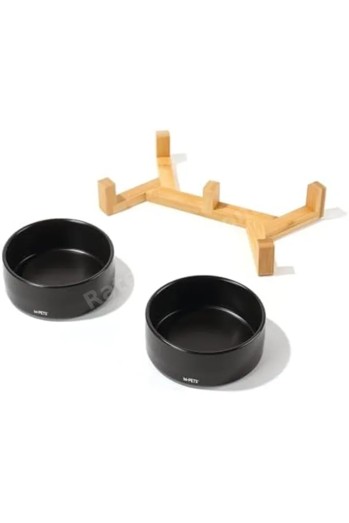TTKTEKNOLOJİ OPERA SERAMİK MAMA KABI BAMBOO STANDLI 2X350ML BLACK TTKTEKNOLOJİ 2026 395519